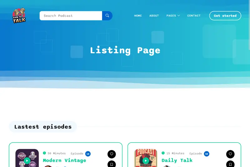 templatemo_584_pod_talk (listing-page)