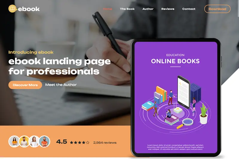 templatemo_588_ebook_landing