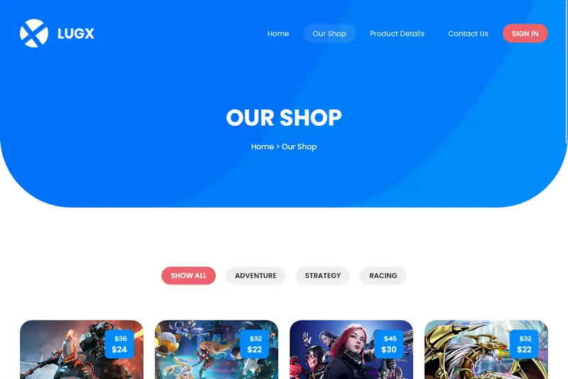 templatemo_589_lugx_gaming (shop)